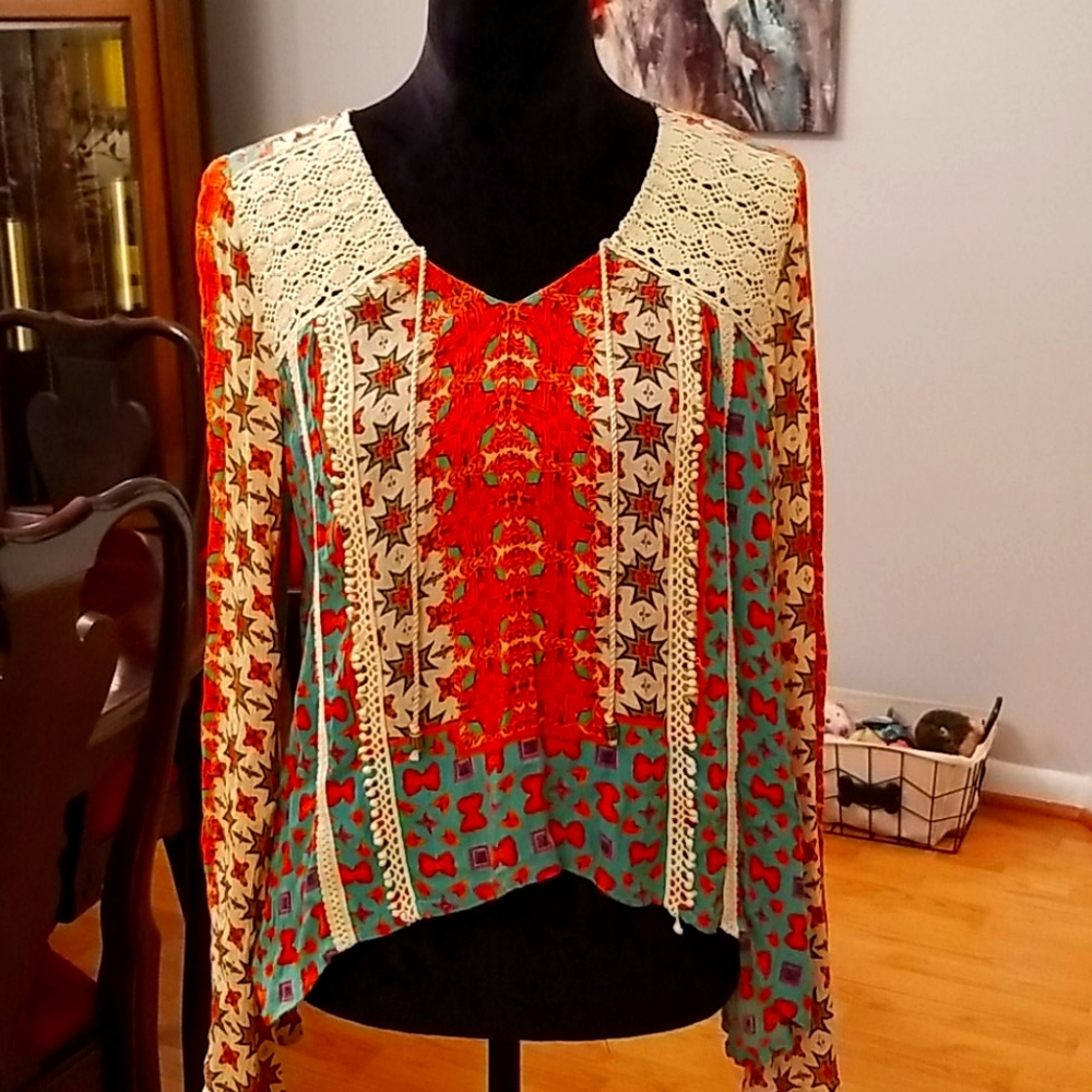 Boho chic cute top